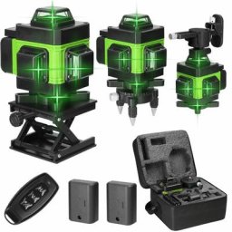 4D 16 Lignes Niveau Laser 3° Machine Auto-nivelante Batterie au Lithium Rechargeable usb avec