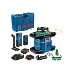 Grl 650 chvg 18V li -ion rotatalaser set (1X 4.0AH) dans le boîtier de stockage - vert - Bosch