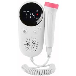FlkwoH Ménage Doppler fœtal bébé moniteur cardiaque prénatal affichage lcd fœtus-compteur vocal