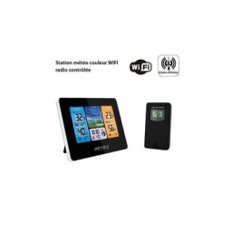 Station météo couleur wifi radio contrôlée - Intérieure Extérieure, -40 à +70°C, Horloge, App,