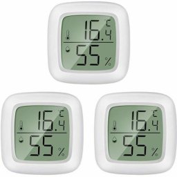 Thermomètre intérieur,Termometre Maison 3 pièces Mini lcd Thermomètre Hygromètre Interieur de