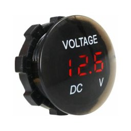 Voltmètre étanche, mini testeur de tension à affichage numérique dc 12V-24V led testeur pour