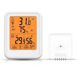 Thermomètre Hygromètre avec Capteurs Extérieur Sdlogal Rétroéclairage et Grand écran lcd,