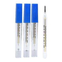 4 Pcs Medical Mercury Glass Thermomètre Adulte Bébé Température Corporelle Mesure