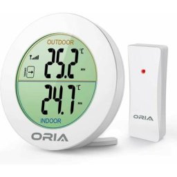 Thermomètre intérieur et extérieur, thermomètre numérique sans fil avec capteurs de sonde,