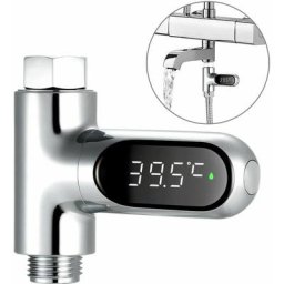 Compteur d'eau à affichage led Thermomètre de douche numérique Moniteur de température de bain