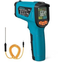 Thermomètre Infrarouge Tilswall Pistolet de Température Sans Contact Laser 58~1472℉(-50~800℃)