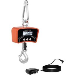 Steinberg - Dynamomètre Industriel Jusqu'À 300 Kg Kg Lb n Boîtier Alu Crochet Inox - Orange