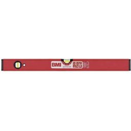 BMI - Niveau à bulles superstar 60 cm aluminium rouge ± 0,5 mm/m avec aimant