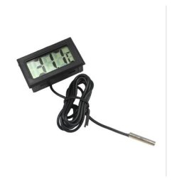 Thermomètre lcd numérique monobloc avec sonde externe étanche pour réfrigérateur/congélateur