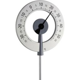 Thermomètre analogique, mécanique TFA Dostmann 12.2055.10 argent