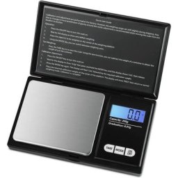 Balance de Precision 0.01g, 200g/0.01g, Balance de Poche avec Écran lcd Rétroéclairé, Petit Balance