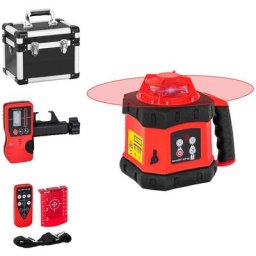 Niveau Laser En Croix Autonivelant Automatique Rotatif Portée ø 300 m Mallette - Rouge
