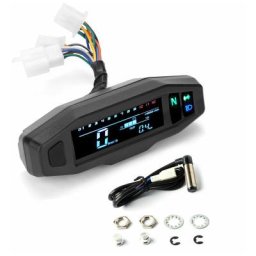 Mini Compteur Universel De Modification D'Affichage a Cristaux Liquides De Moto, Voltmetre De