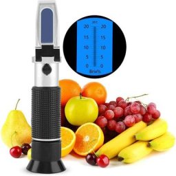 Réfractomètre de Sucre Brix Réfractométre Portable de 032% Range Servant à Mesurer Le Taux de Sucre