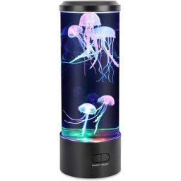 Lampe Meduse, Lampe à Lave Méduse Aquarium Lampe Méduse Lumière led 7 Couleurs avec usb pour
