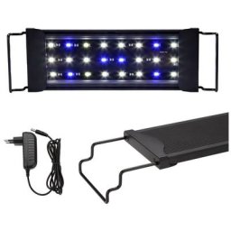 SWANEW 12W LED éclairage d'aquarium blanc + bleu aquarium à lumière supérieure étanche à l'eau