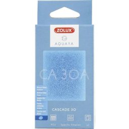 Filtre pour pompe cascade 30, filtre ca 30 a mousse bleue medium x2. pour aquarium. Zolux Bleu