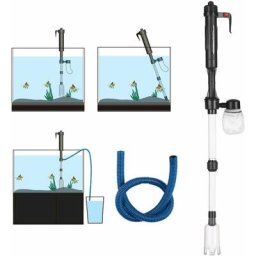 Aspirateur pour aquarium et siphon Aquarium électrique réservoir de poissons changeur d'eau laveuse