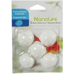 5 Blocs vacance 2 jours Nanolife pour poisson d'agrément 20 gr Zolux Blanc