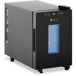 Cave À Vin Frigo Boissons Petit Réfrigérateur Minibar 17L Boitier Acier Noir - Noir