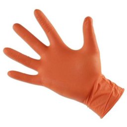 Connect - gants grippaz en nitrile sans silicone oranges taille xl - 50 gants