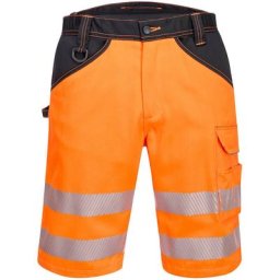 Bermuda PW3 Hi-Vis couleur : Orange/Noir taille 42 Portwest