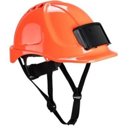Casque Endurance avec porte-badge couleur : Orange taille Portwest