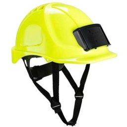 Casque Endurance avec porte-badge couleur : Jaune taille Portwest