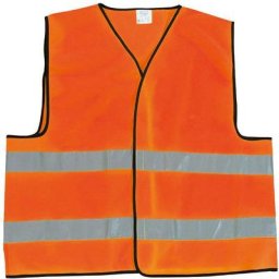 Gilet de sécurité à fermeture ag Haute Visibilité - securite - Orange Fluo - taille: XL/2XL