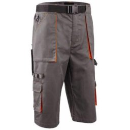 Bermuda de travail long multipoches Coverguard NAVY/PADDOCK II Gris / Orange 3XL - Gris / Orange