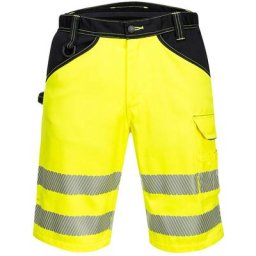 Bermuda PW3 Hi-Vis couleur : Jaune/Noir taille 41 Portwest