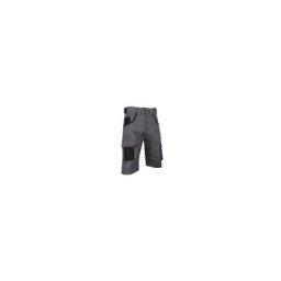 Bermuda bicolore multipoches LMA Calcaire Gris / Noir 40 - Gris / Noir