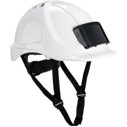 Casque de travail avec porte badge Portwest Endurance Blanc Unique - Blanc
