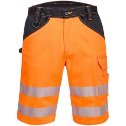 Bermuda PW3 Hi-Vis couleur : Orange/Noir taille 36 Portwest