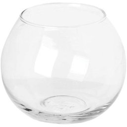 Atmosphera - Photophore verre rond H10 créateur d'intérieur - Transparent