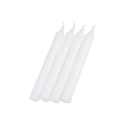 1001kdo Hygiene&beaute - Lot de 4 bougies chandelier blanc