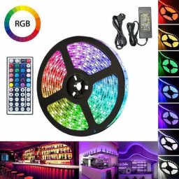 Ensemble de bande led 2M, bande led rgb 5050 smd, bande led 60 led, led non étanche (IP20), avec