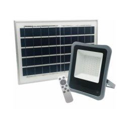 Projecteur Solaire led 20W IP65 Dimmable (Panneau Solaire + Télécommande Inclus) - Blanc Froid
