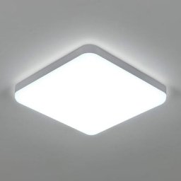 Plafonnier Led Carré 32W, Luminaire Plafonnier Etanche IP54, 3600LM 6500K Blanc Froid, Plafonnier