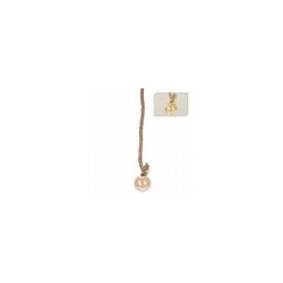 Suspension lumineuse à piles Boule verre ambre Blanc chaud 19 led