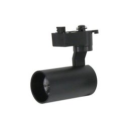 Iluminashop - Spot led pour Rail 12W Noir Tiny Monophasique Blanc Froid 6000K