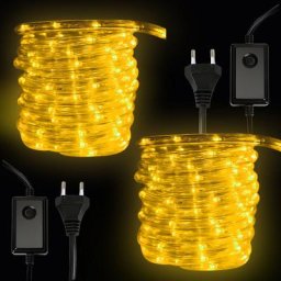 Tube Lumineux Extérieur led Guirlande Lumineuse Décoration avec 240 Lampes et Adapteur