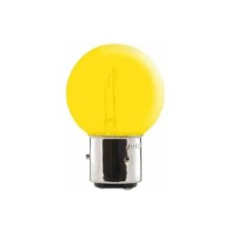 Ampoule 6V 45/40W BA21D Jaune 3 ergots voiture moto scooter ancien vintage