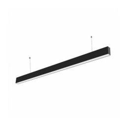 Plafonnier led linéaire 40W avec puce Samsung, couleur noire 4000K - V-tac