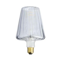 Xanlite - Ampoule Filament led déco verre ciselé cône, culot E27, 300 Lumens, Blanc chaud