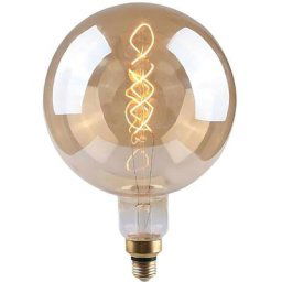 Ampoule Globe led Géante E27 4W Equi.28W 280lm Dimmable 2100K Transparent 25000H 7hsevenon Vintage