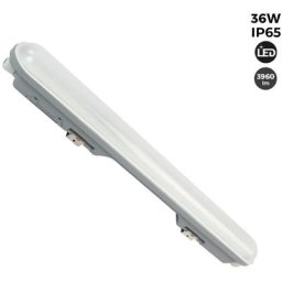 Barcelona Led - Réglette étanche traversante 120cm 36W IP65 Blanc Neutre - Blanc Neutre