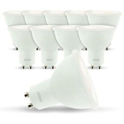 Lot de 10 ampoules led GU10 7W eq 60W Température de Couleur: Blanc froid 6000K