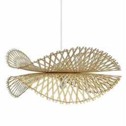 Kosmi - Suspension nature bambou tressé forme oiseau keros 45cm